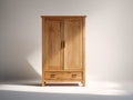 Armoire - bois massif - 94 x 53 x 192 cm - chêne miel - style rustique moderne